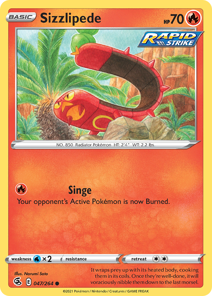 Sizzlipede - Fusion Strike - 047/264