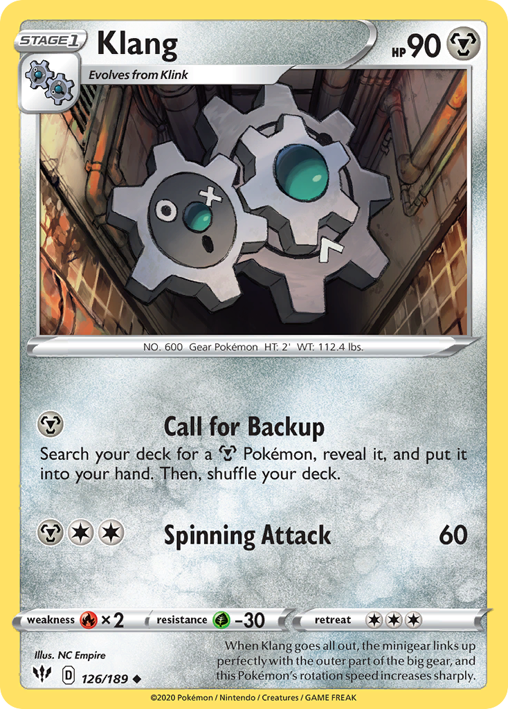 Klang - Darkness Ablaze - 126/189 - Reverse Holofoil
