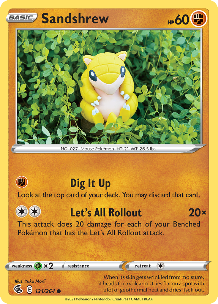 Sandshrew - Fusion Strike - 131/264 - Reverse Holofoil