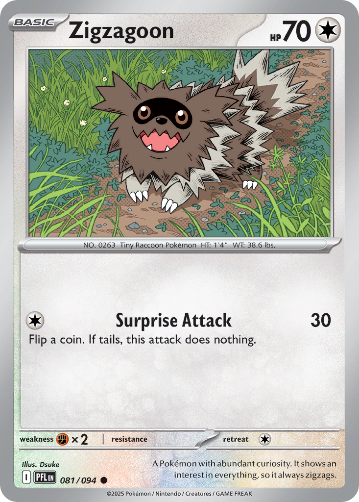Zigzagoon - Phantasmal Flames - 081/094