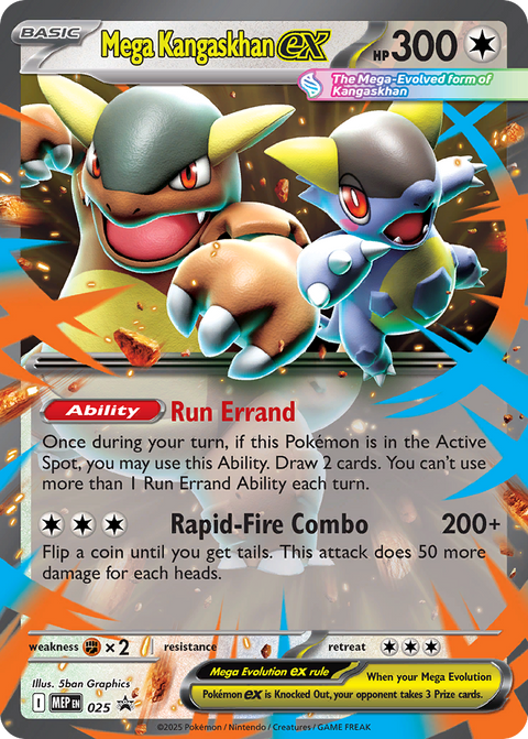 Mega Kangaskhan ex - Mega Evolution Black Star Promos - 025 - Holofoil