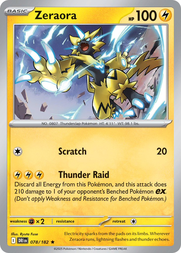 Zeraora - Destined Rivals - 078/182 - Holofoil