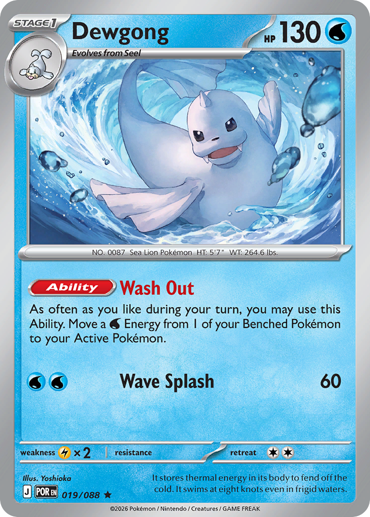 Dewgong - Perfect Order - 019/088 - Holofoil