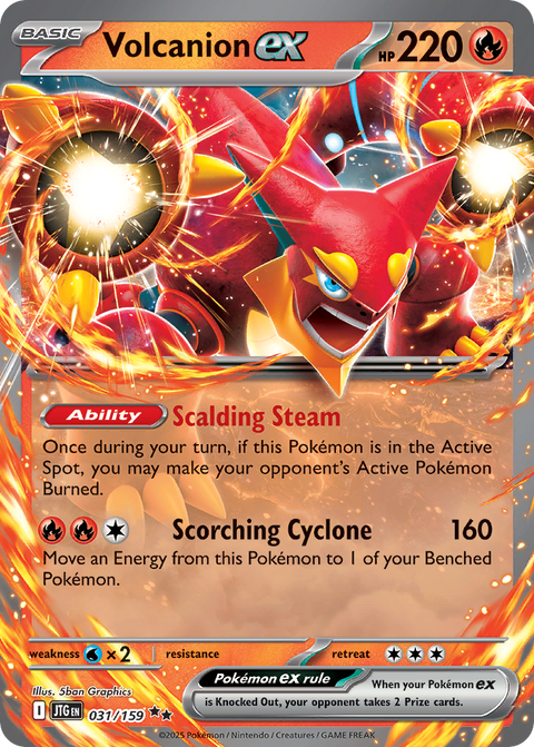Volcanion ex - Journey Together - 031/159 - Holofoil