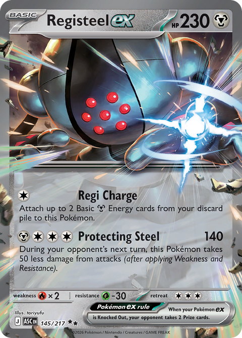 Registeel ex - Ascended Heroes - 145/217 - Holofoil