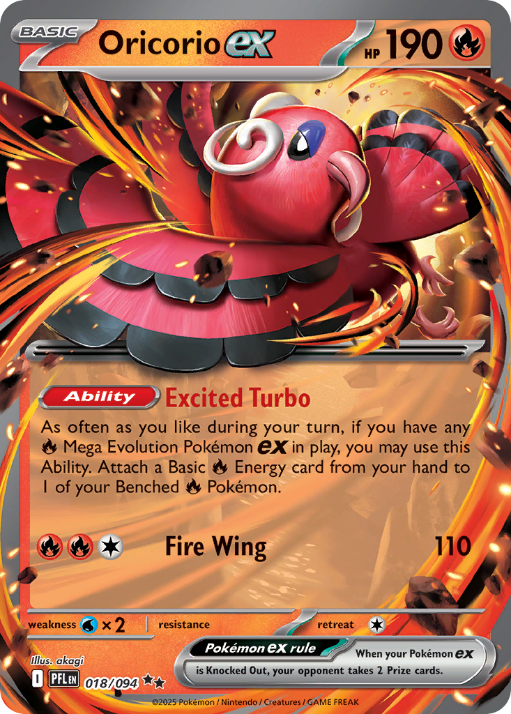 Oricorio ex - Phantasmal Flames - 018/094 - Holofoil