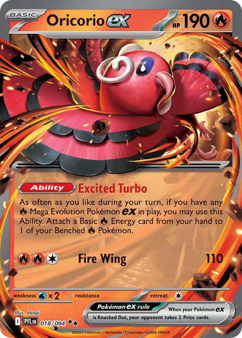 Oricorio ex - Phantasmal Flames - 018/094 - Holofoil