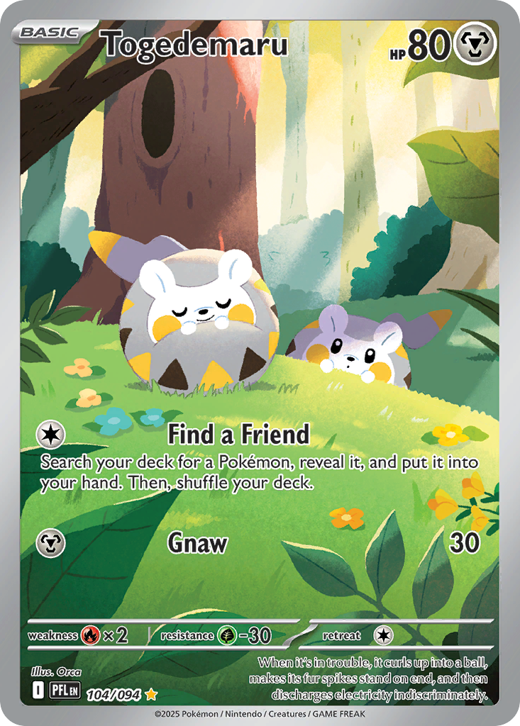 Togedemaru - Phantasmal Flames - 104/094 - Holofoil