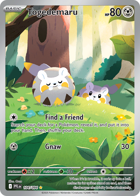 Togedemaru - Phantasmal Flames - 104/094 - Holofoil