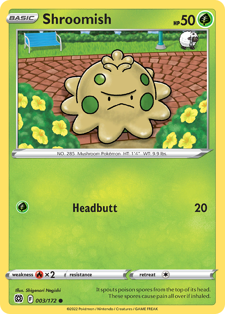 Shroomish - Brilliant Stars - 003/172 - Reverse Holofoil