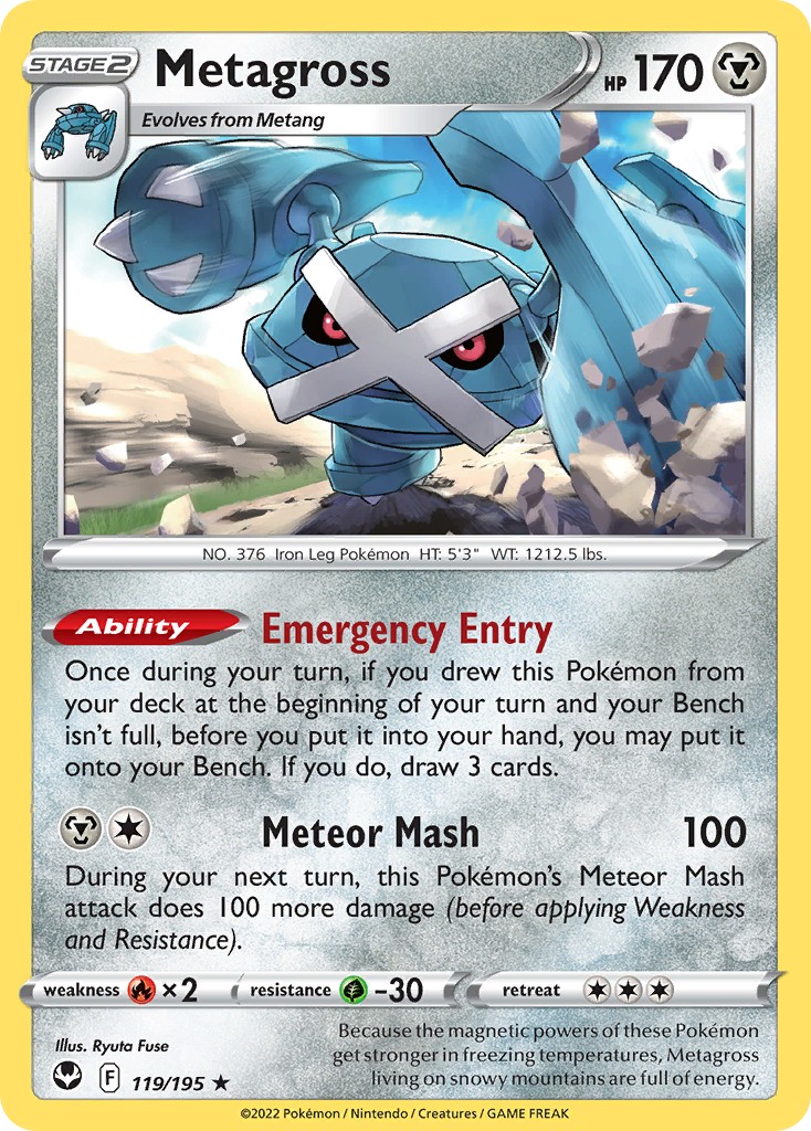 Metagross - Silver Tempest - 119/195 - Holofoil