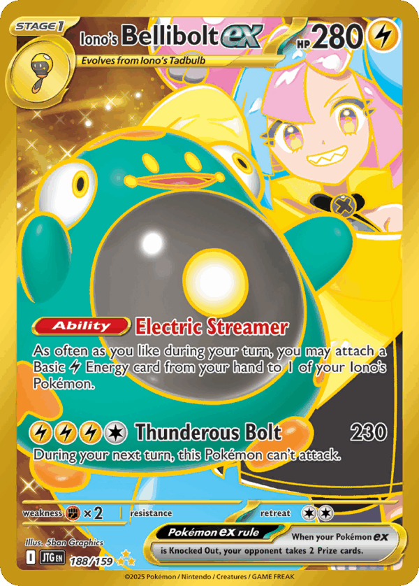 Iono's Bellibolt ex – Journey Together – 188/159