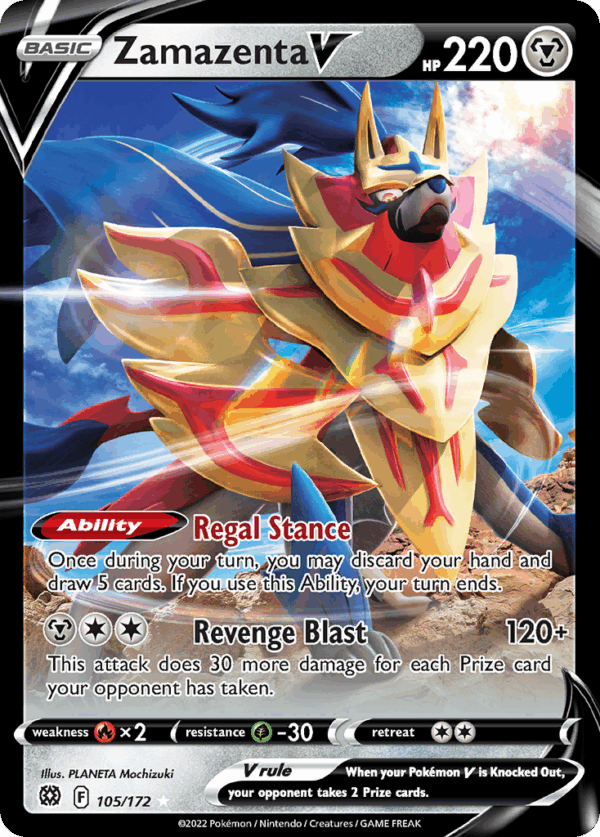 Zamazenta V – Brilliant Stars – 105/172