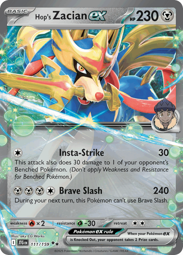 Hop's Zacian ex – Journey Together – 111/159