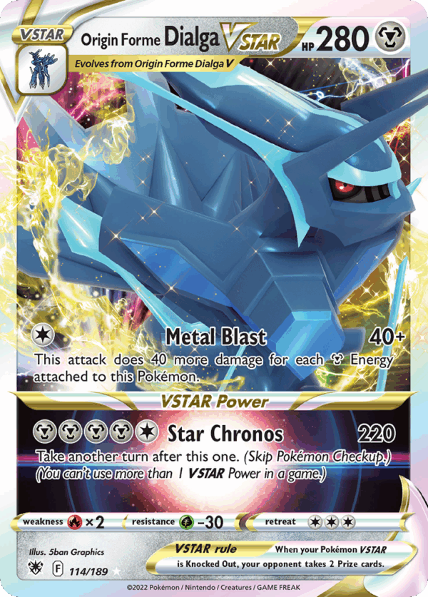 Origin Forme Dialga VSTAR – Astral Radiance – 114/189