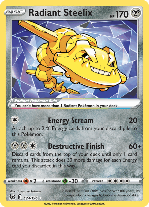 Radiant Steelix – Lost Origin – 124/196