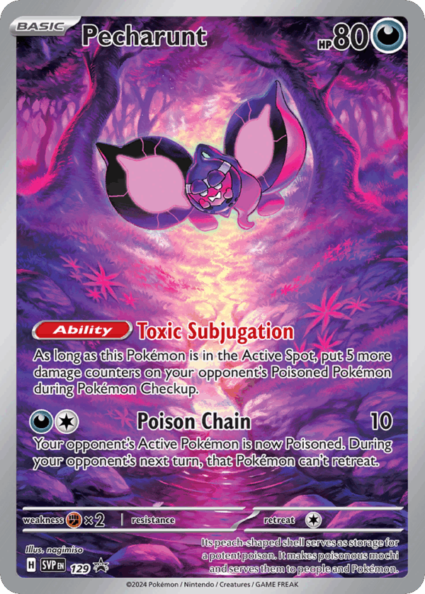 Pecharunt – Scarlet & Violet Black Star Promos – 129/102