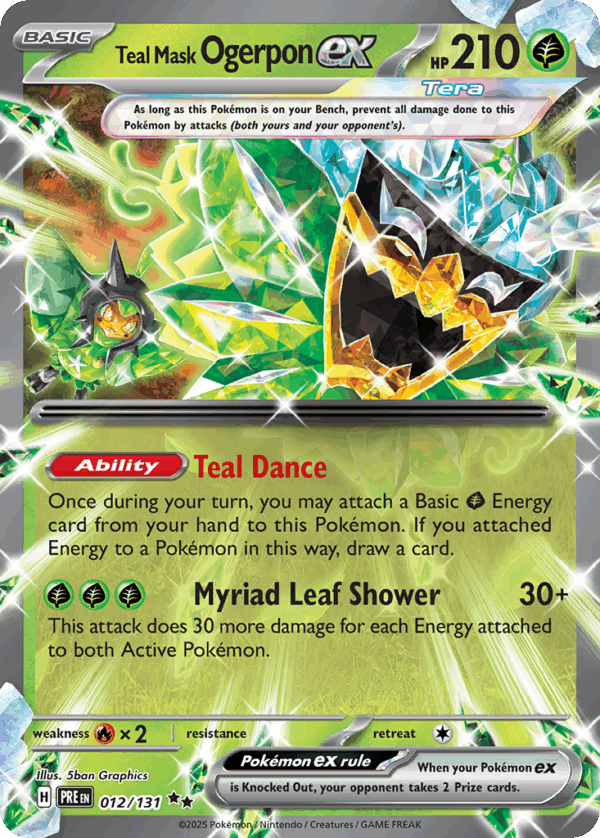 Teal Mask Ogerpon ex – Prismatic Evolutions – 12/131