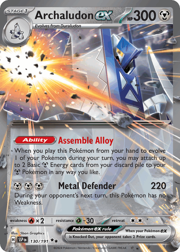 Archaludon ex – Surging Sparks – 130/191