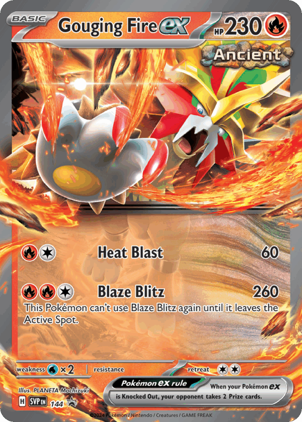 Gouging Fire ex – Scarlet & Violet Black Star Promos – 144/102