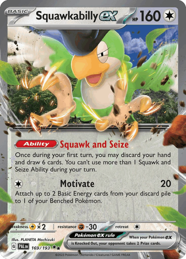 Squawkabilly ex – Paldea Evolved – 169/193