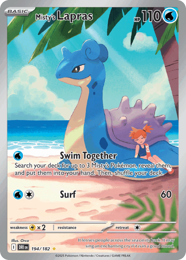 Misty's Lapras – Destined Rivals – 194/182