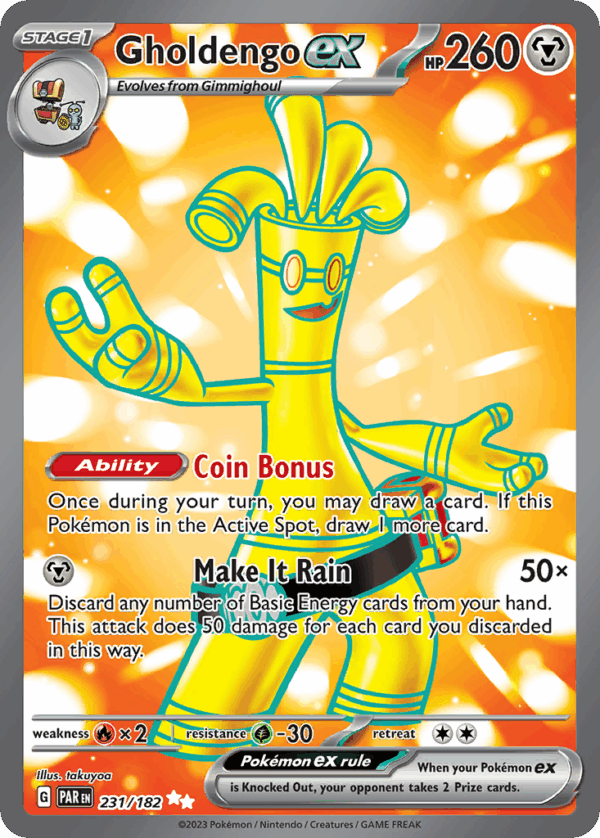 Gholdengo ex – Paradox Rift – 231/182