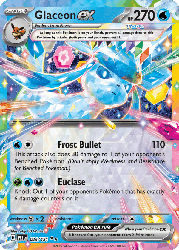 Glaceon ex – Prismatic Evolutions – 26/131