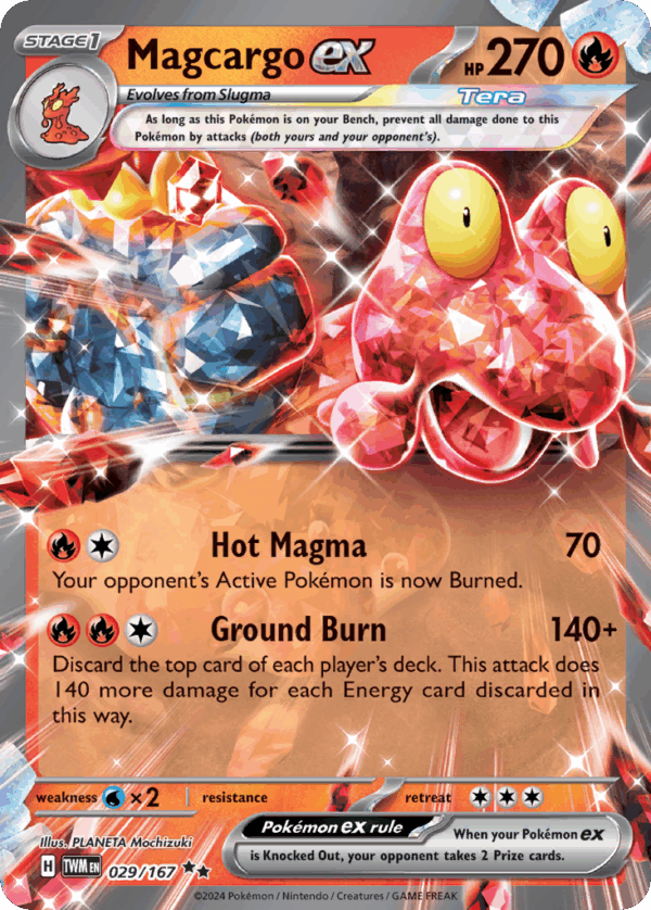 Magcargo ex – Twilight Masquerade – 29/167