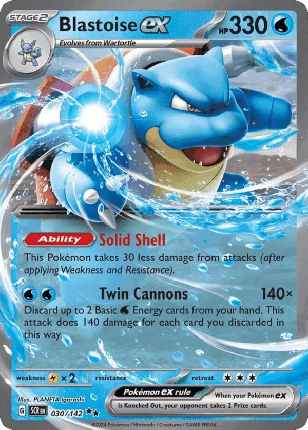 Blastoise ex – Stellar Crown – 30/142