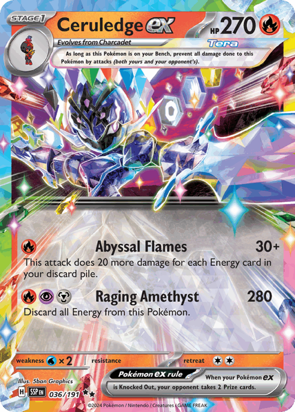 Ceruledge ex – Surging Sparks – 36/191