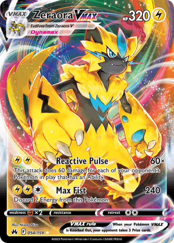 Zeraora VMAX – Crown Zenith – 54/159