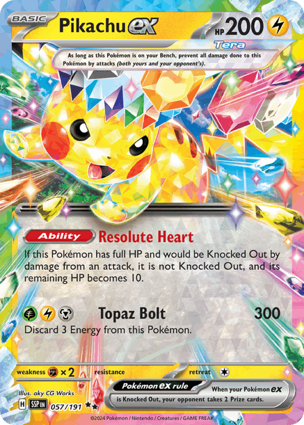 Pikachu ex – Surging Sparks – 57/191