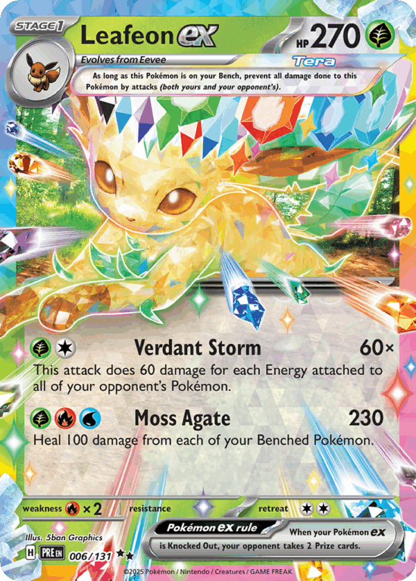 Leafeon ex – Prismatic Evolutions – 6/131