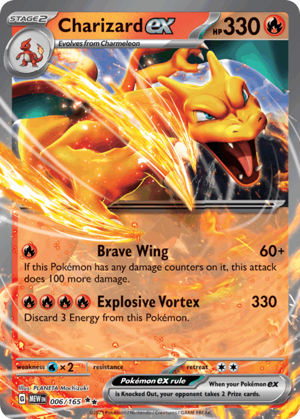 Charizard ex – 151 – 6/165