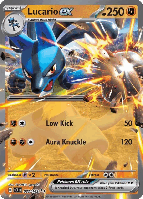 Lucario ex – Stellar Crown – 82/142