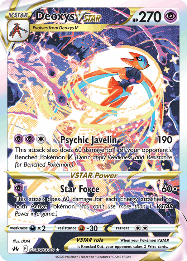 Deoxys VSTAR – Crown Zenith Galarian Gallery – GG46/70