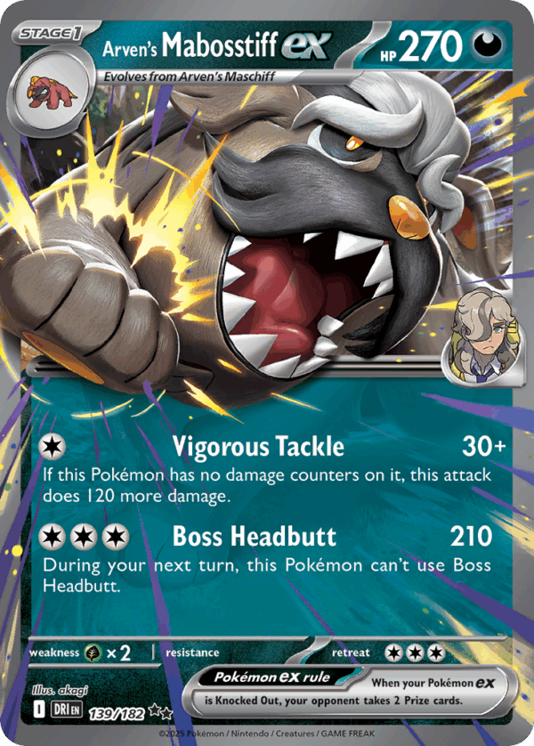 Arven's Mabosstiff ex – Destined Rivals – 139/182