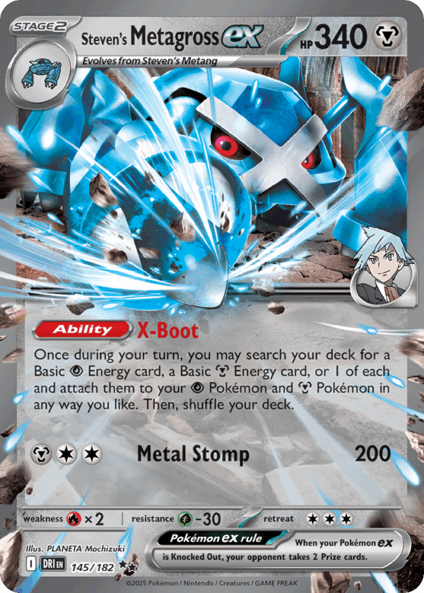 Steven's Metagross ex – Destined Rivals – 145/182