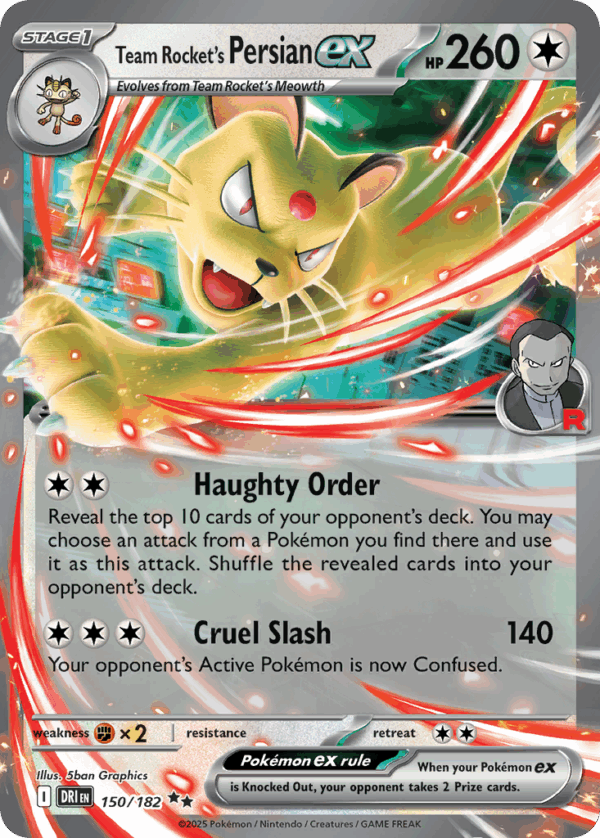 Team Rocket's Persian ex – Destined Rivals – 150/182