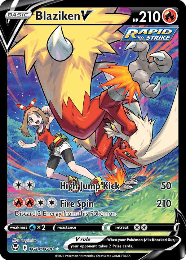 Blaziken V – Silver Tempest Trainer Gallery – TG14/30