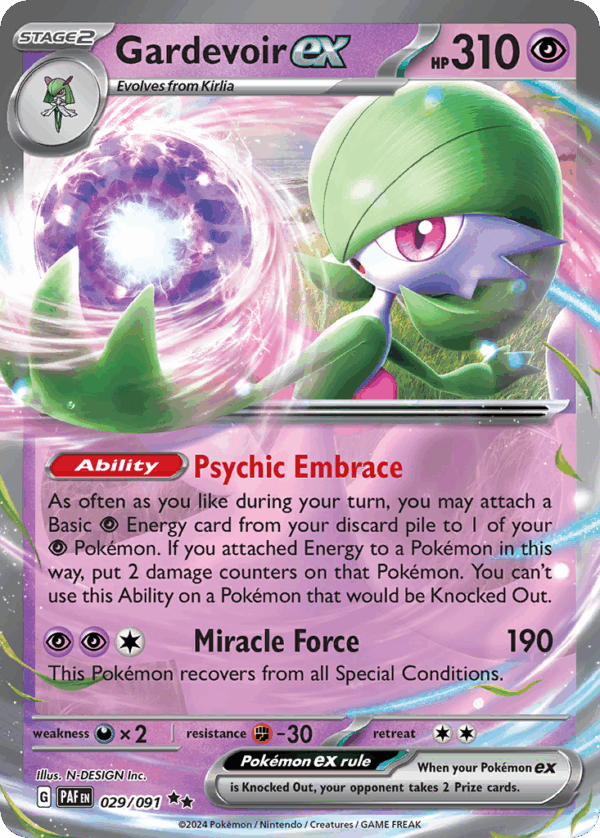 Gardevoir ex – Paldean Fates – 29/91