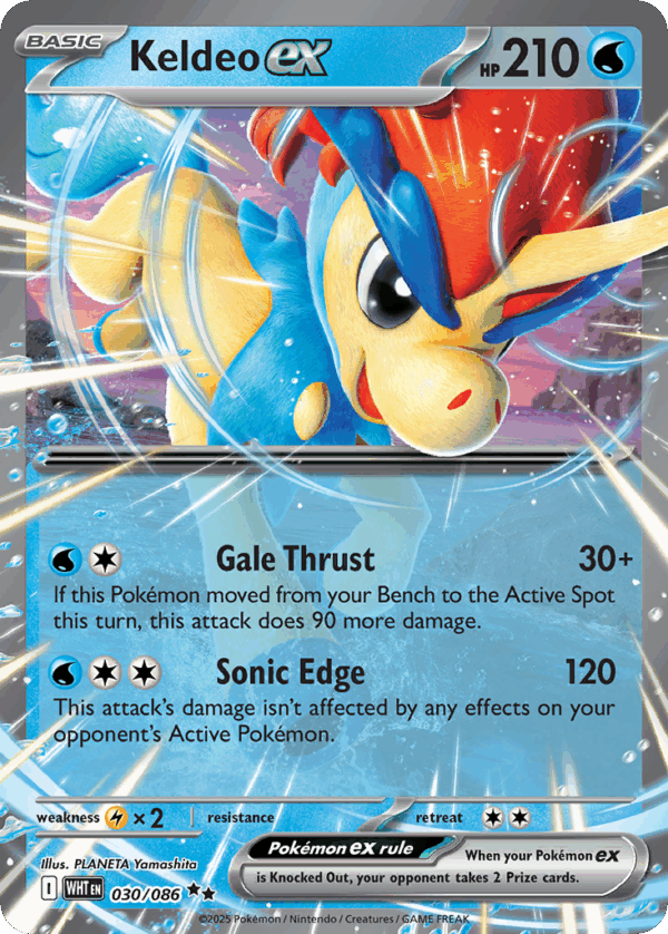 Keldeo ex – White Flare – 30/86
