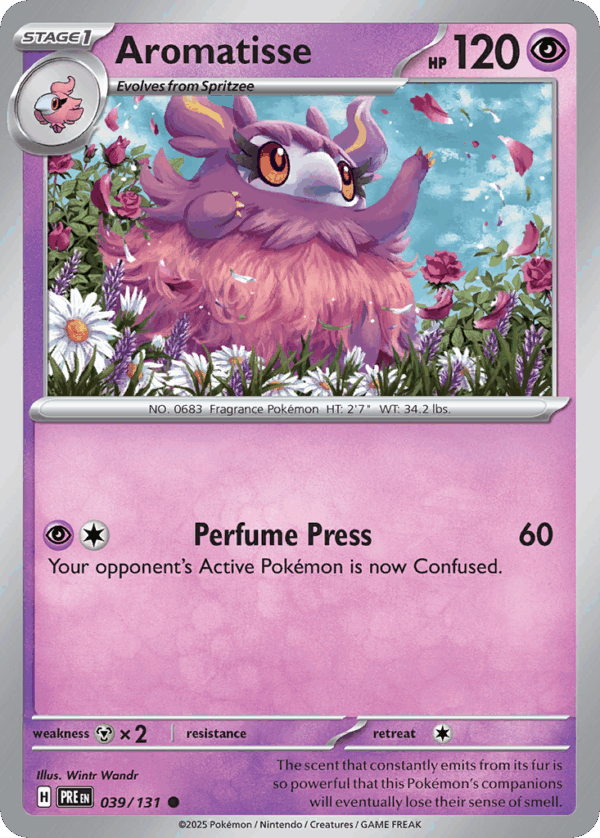 Aromatisse – Prismatic Evolutions – 39/131 – Pokeball Holo