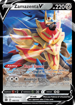 Zamazenta V – Brilliant Stars – 105/172