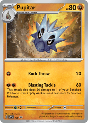 Pupitar – Scarlet & Violet Black Star Promos – 120/215 - Cosmos Holo