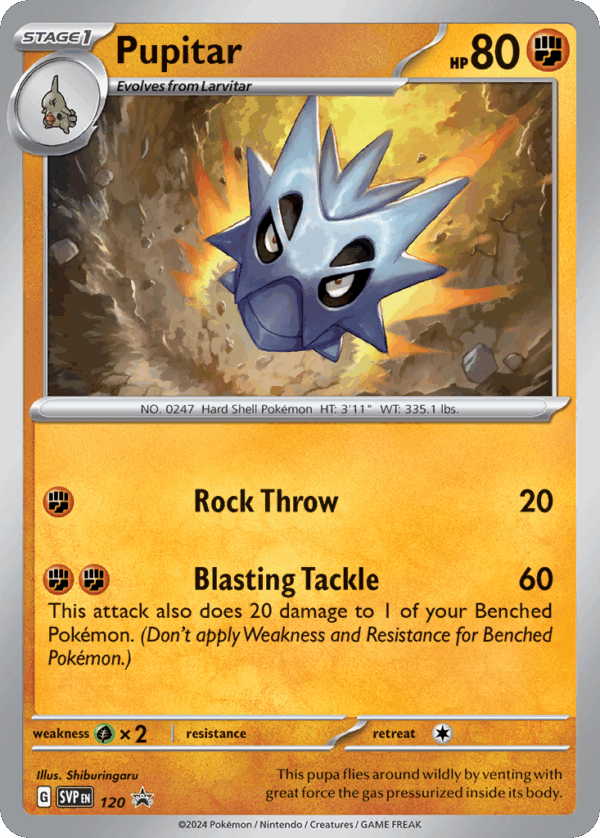 Pupitar – Scarlet & Violet Black Star Promos – 120/215 - Cosmos Holo