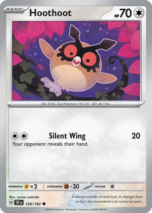 Hoothoot – Temporal Forces – 126/162 - Cosmos Holo