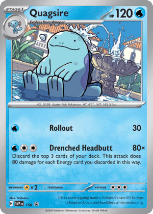 Quagsire – Scarlet & Violet Black Star Promos – 156/215 - Cosmos Holo