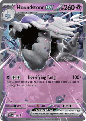 Houndstone ex – Scarlet & Violet Black Star Promos – 162/215